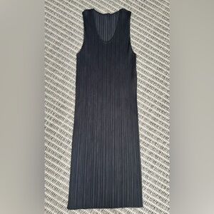 Issey Miyake Pleats Please Grey Mini Dress